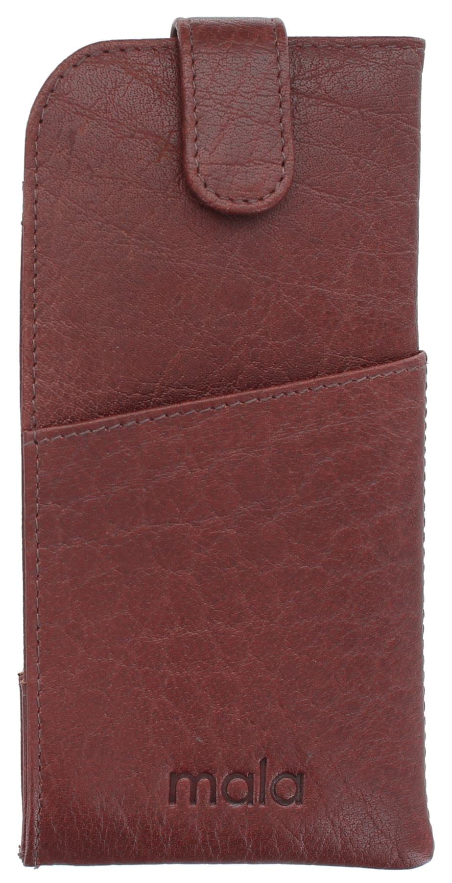 Mala Leather Brown Bailey Collection Leather Glasses Case 5176_54