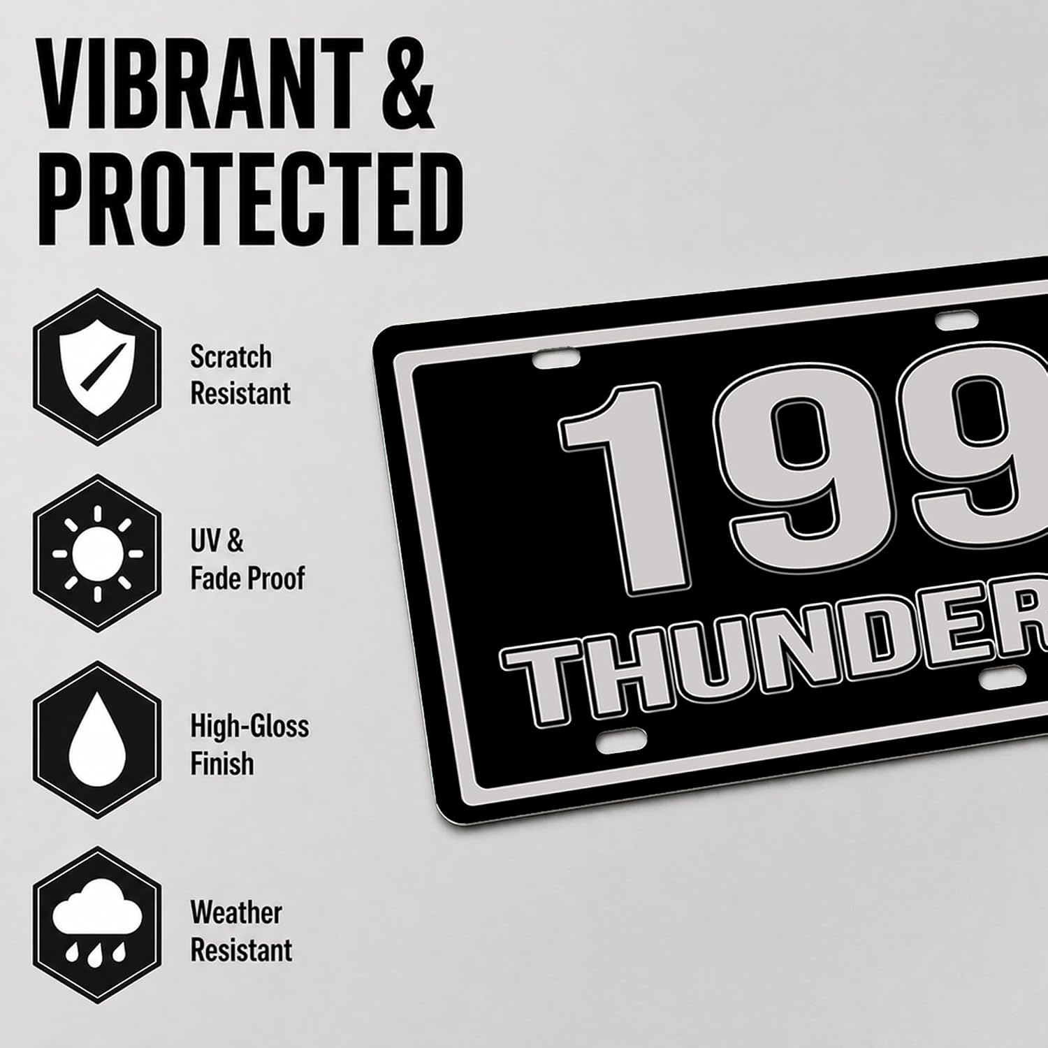 Brotherhood Vintage Metal Decorative Sign for Thunderbird - Classic Models Novelty Wall Sign for Men and Women Gift - 1997 Years image 4