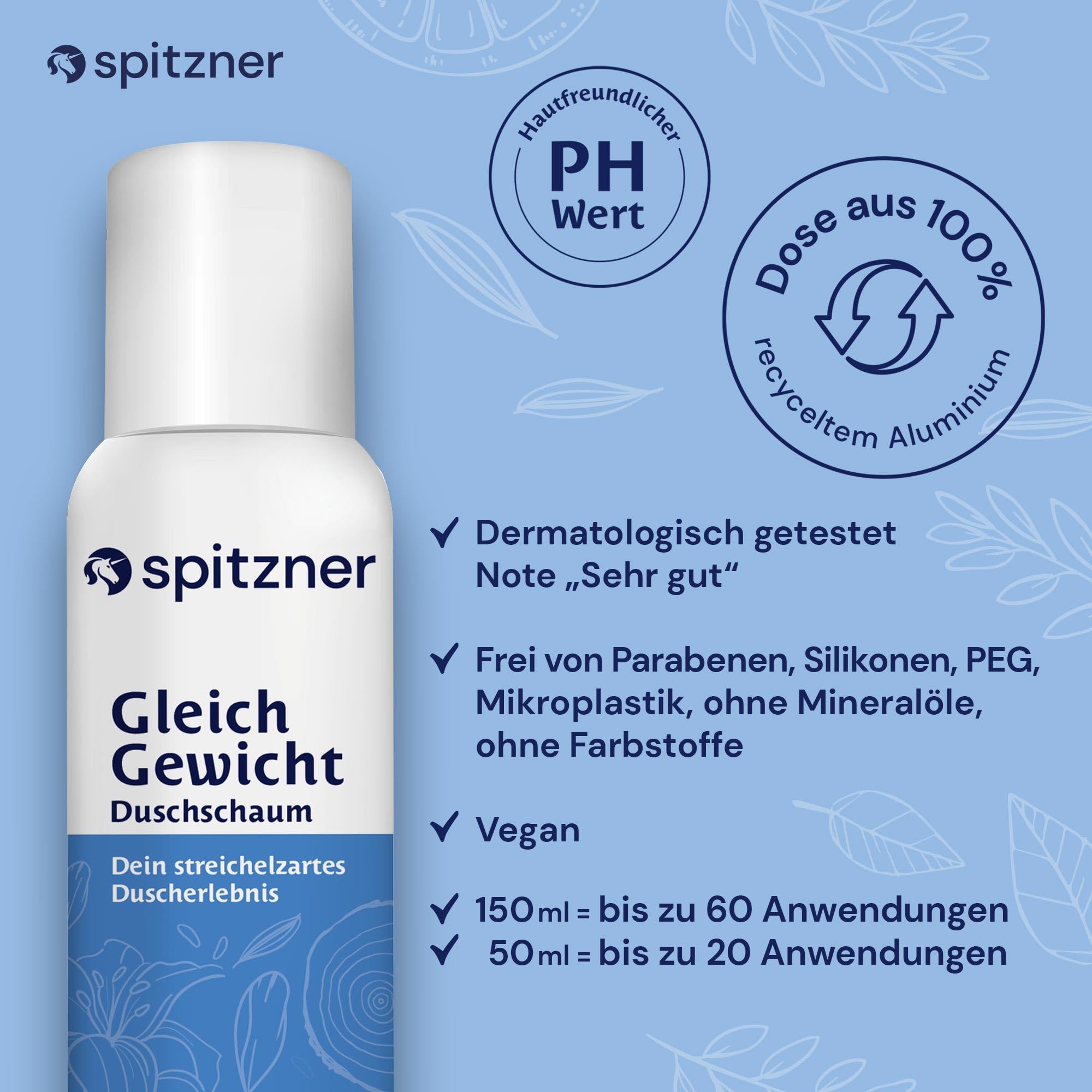 Ensemble de mousse de douche Spitzner Adventure, 7 pièces