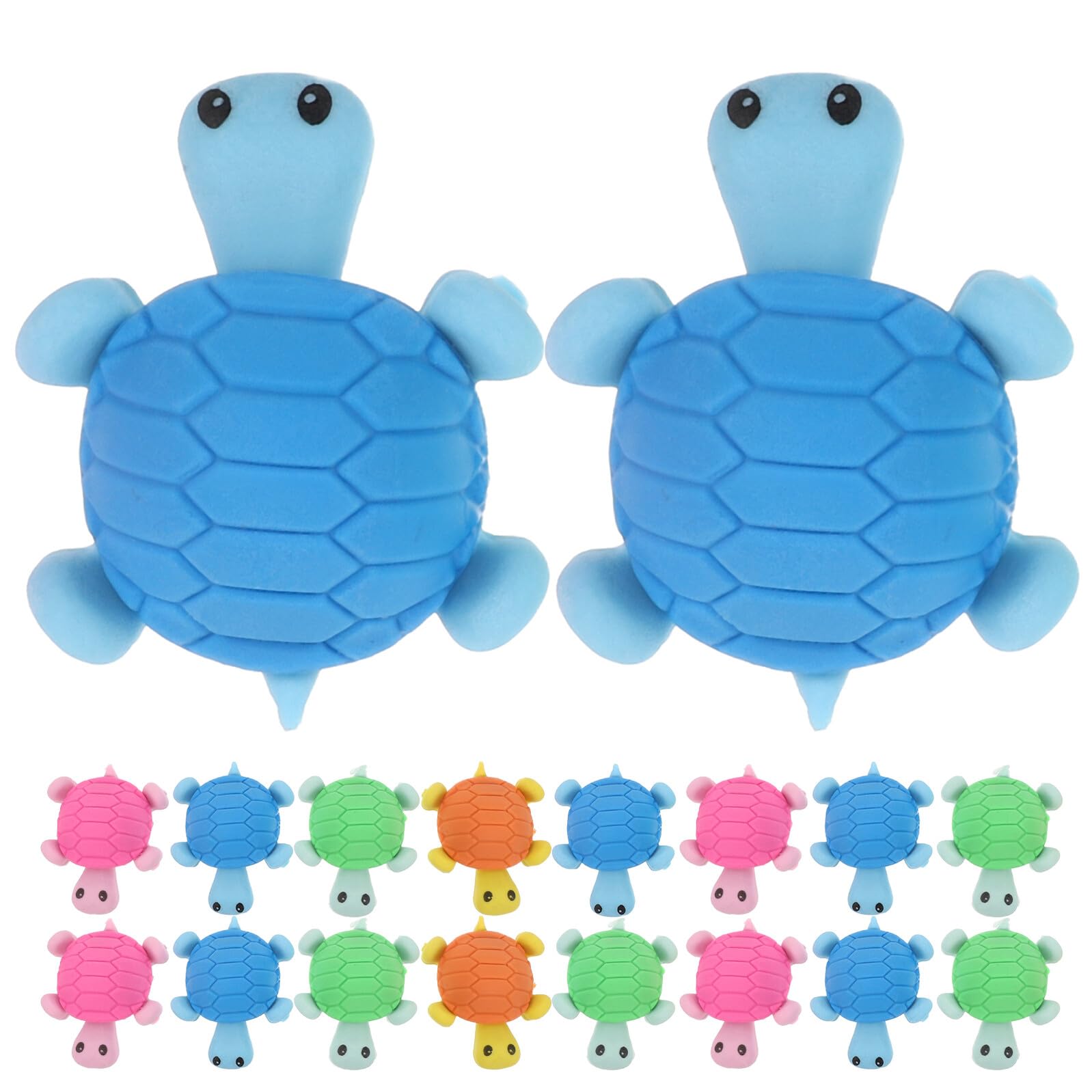 Healifty 36 Piezas Gomas de Borrar Forma de Tortuga para Set de Mini Animales sin Residuos Útiles Escolares por Mayor para Estudiantes Fiestas y Dibujo Aula