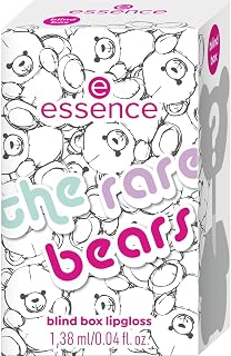 essence The Rare Bears Blind Box Lip Gloss, Transparent, with Oils, Natural, Shiny,…