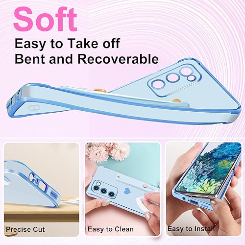 Miniatura 3 de Likiyami Funda 3 en 1 para Samsung Galaxy S20 FE 5G4G con corazón para mujeres y niñas, bonita estética femenina de lujo, bonita con soporte de