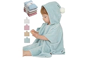 Konny Baby Hooded Towel: Finest Rayon from Bamboo Cotton Baby Towel Hooded Poncho