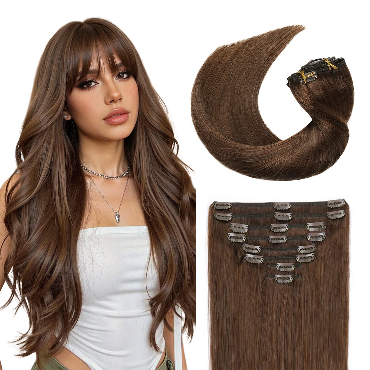 Sunya Clip in Hair Extensions