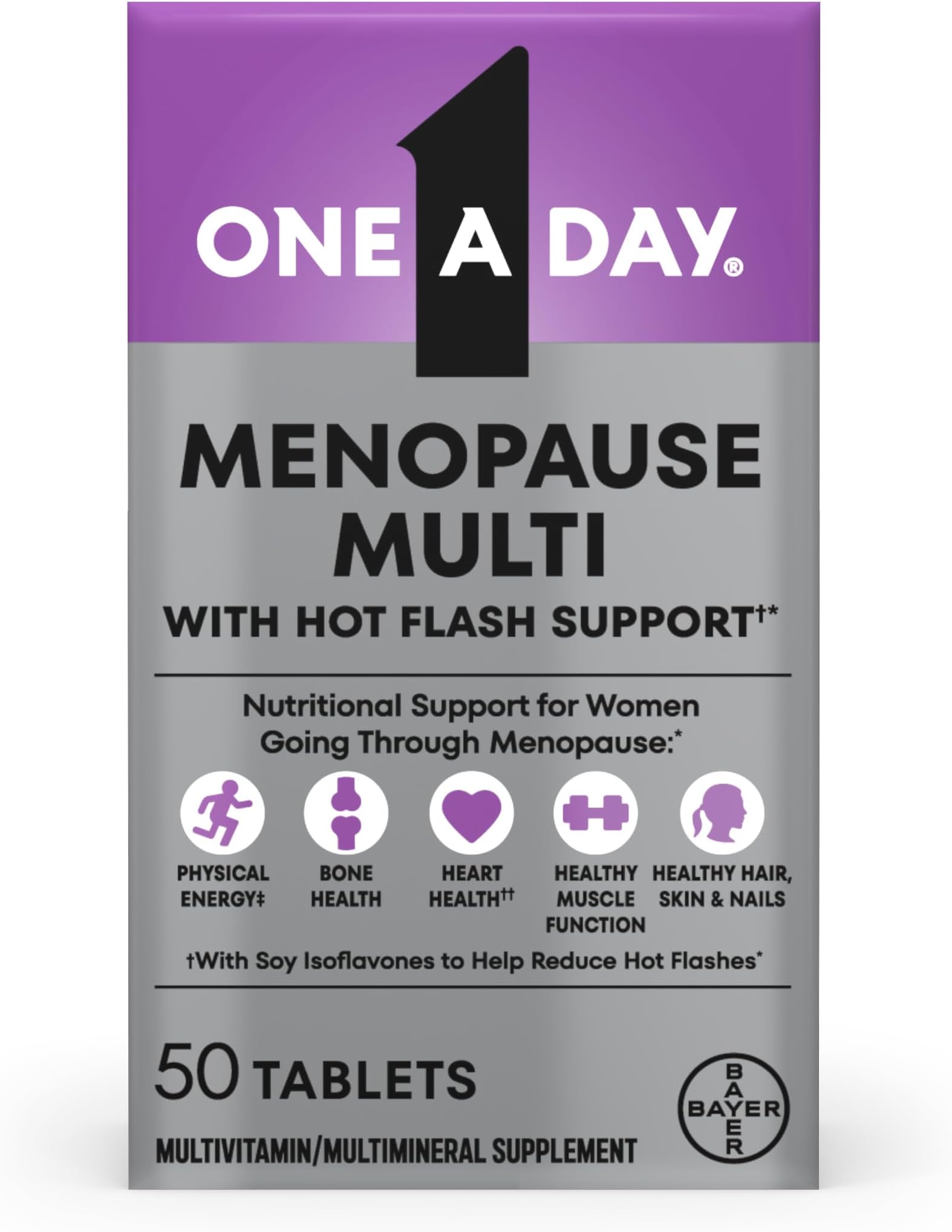 One A Day Women's Menopause Multivitamin, Menopause Support, 50 Count