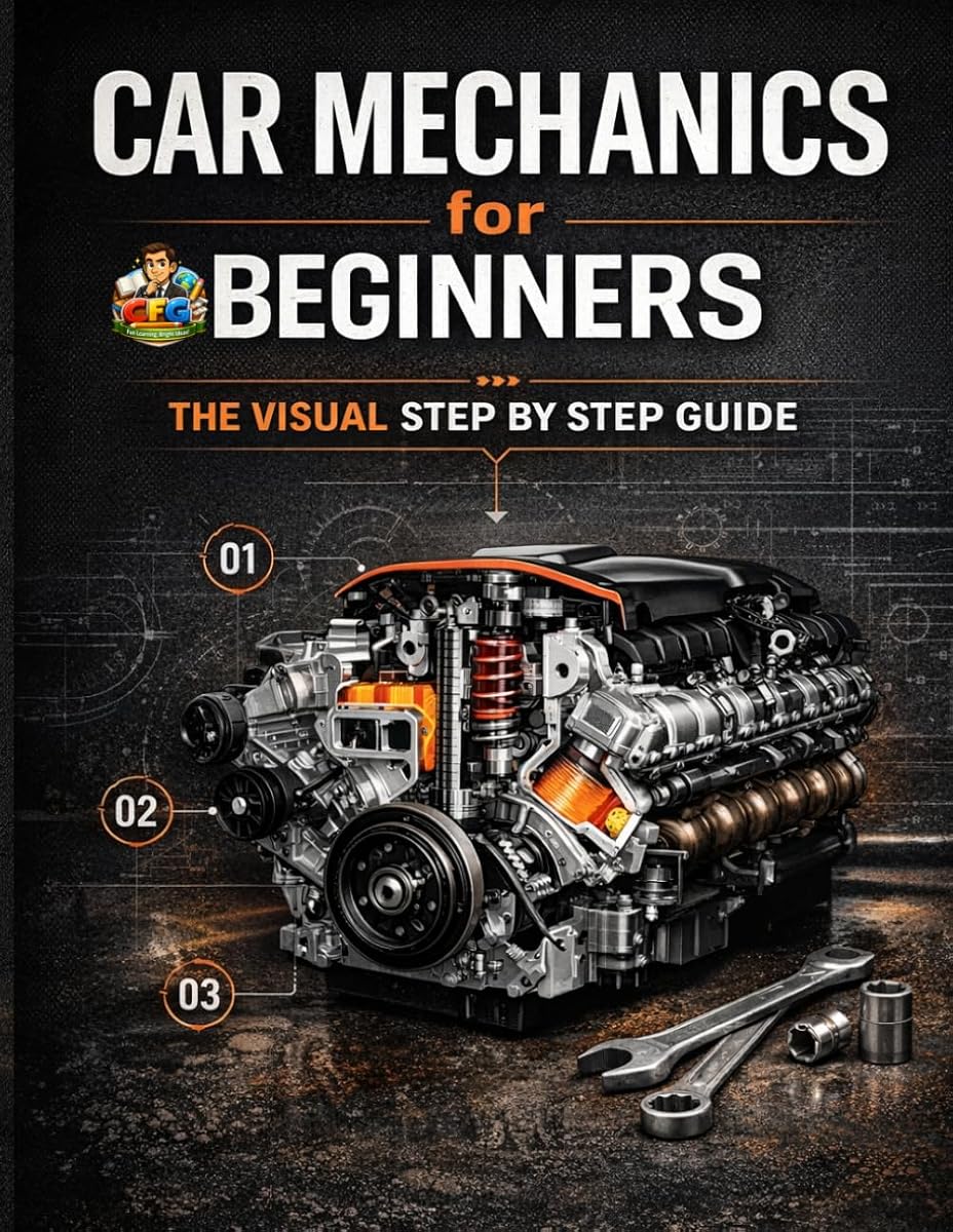 Mecánica de automóviles para principiantes La guía visual paso a paso: aprenda cómo funcionan los automóviles, comprenda los sistemas centrales y desarrolle conocimientos prácticos sobre el automóvil... Serie Aprenda sistemas automotrices paso a paso)