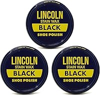 Vista 1 de Lincoln Esmalte de zapatos de cera antimanchas, paquete de 3 unidades, 2-1/8 oz (negro), Negro