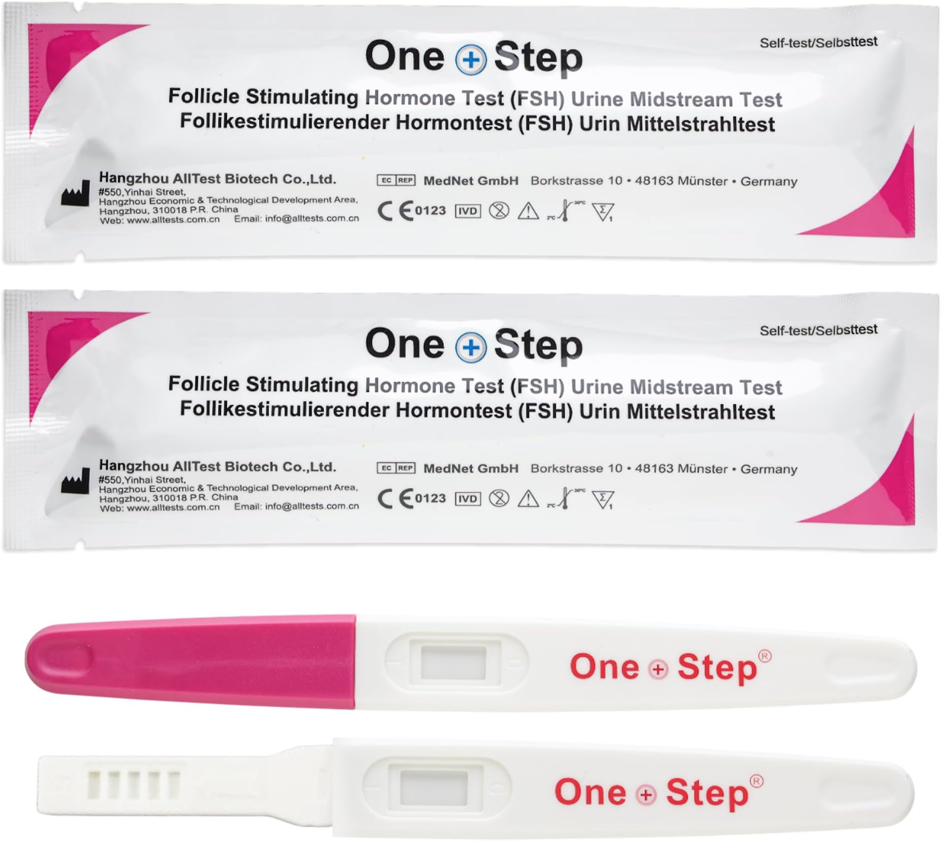 2 x Female Fertility Tests Menopause Testing Kit FSH Midstreams - Menopause Home Test Kit