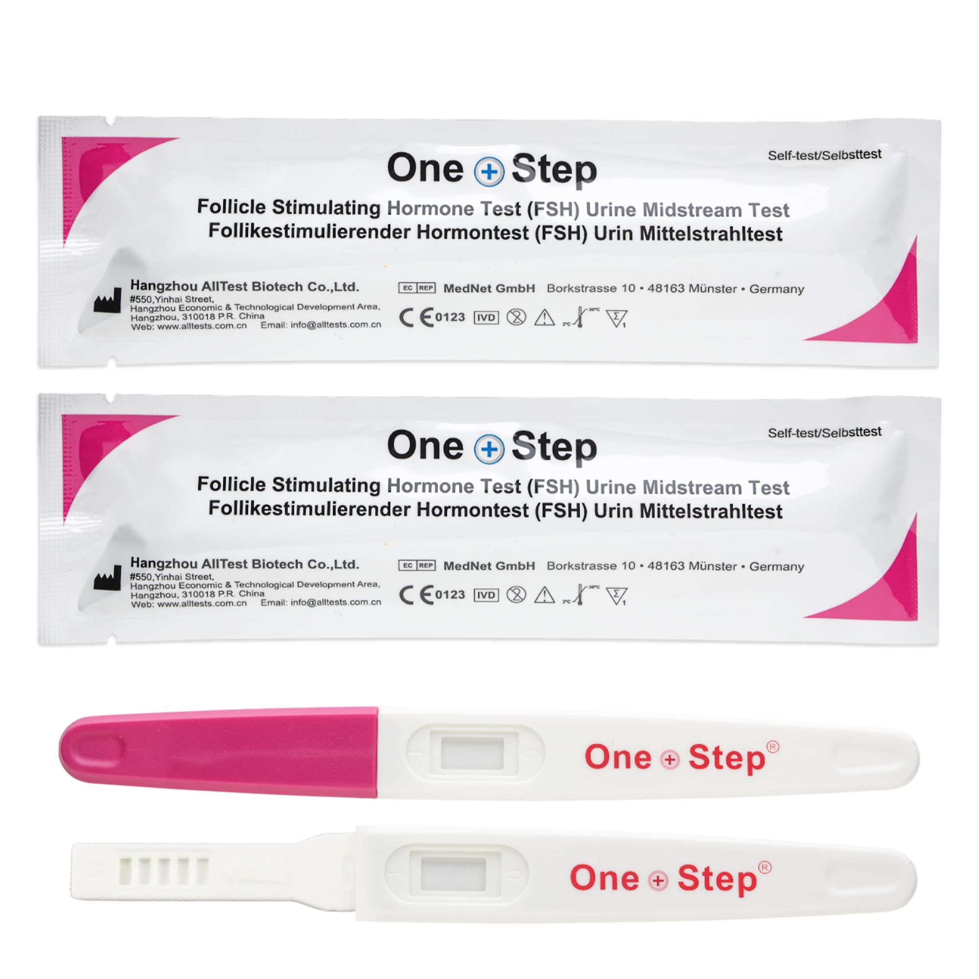 2 x Female Fertility Tests Menopause Testing Kit FSH Midstreams - Menopause Home Test Kit
