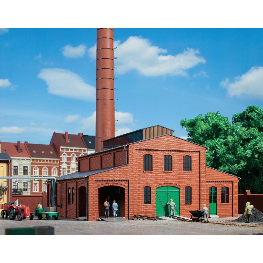 Modélisme ferroviaire bâtiment des chaudières avec cheminée 11431 - 2