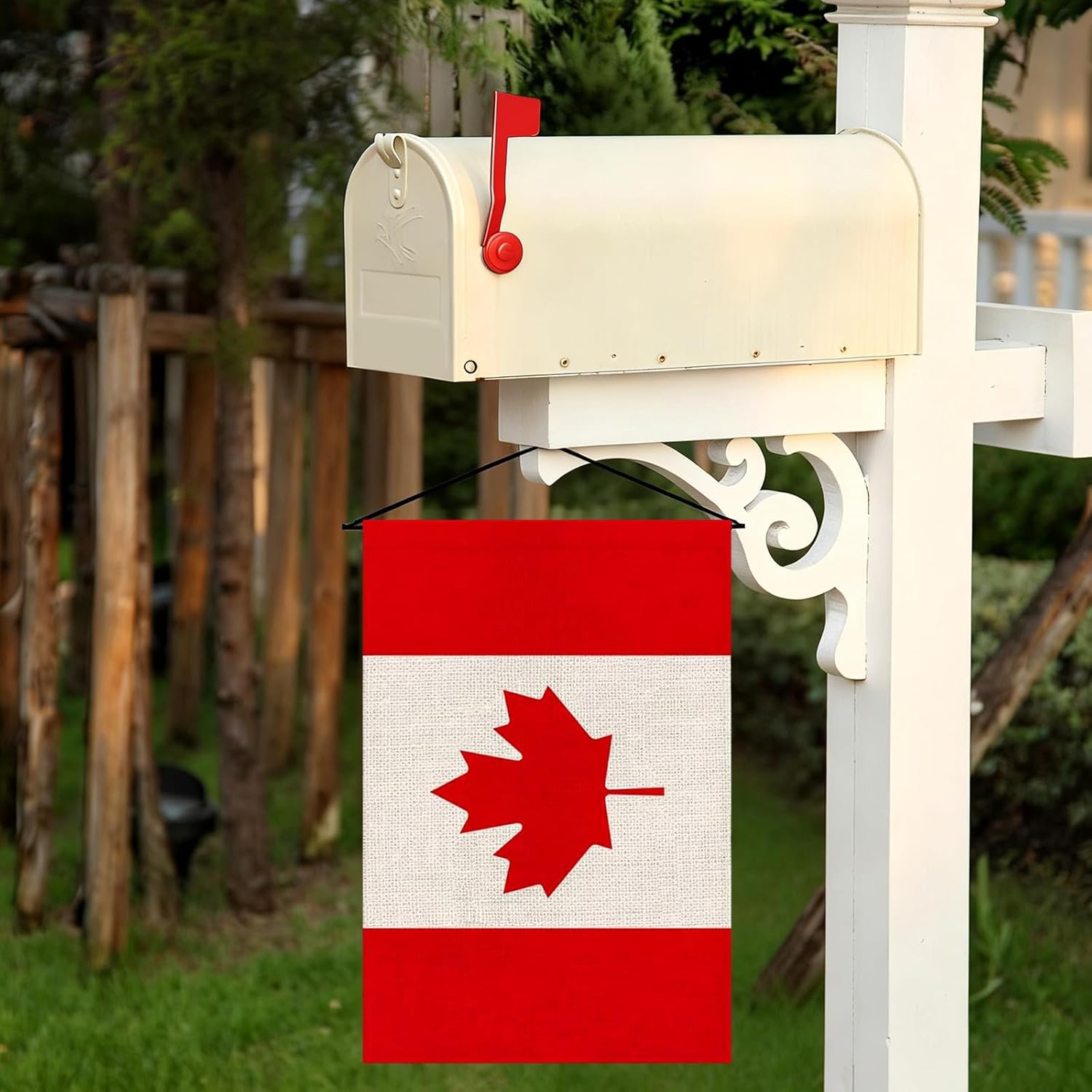 Canada Garden Flag 12x18, Small Canadian Flags for Outside Double-Sided Burlap Yard Flag, Fade-Resistant, Weatherproof Outdoor Decor for Porch Patio Lawn, Patriotic Holiday Display - Image 7