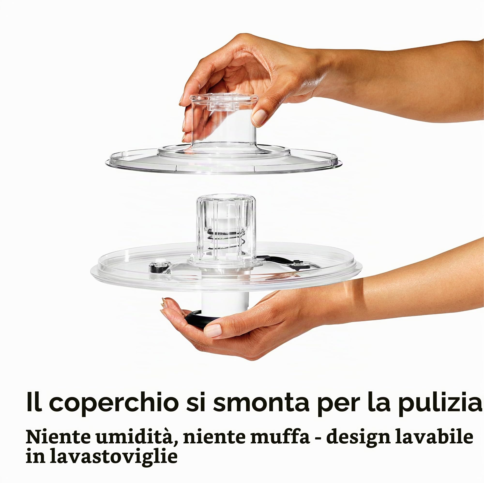 Oxo 324, Centrifuga per insalata con coperchio, diametro: 26 cm