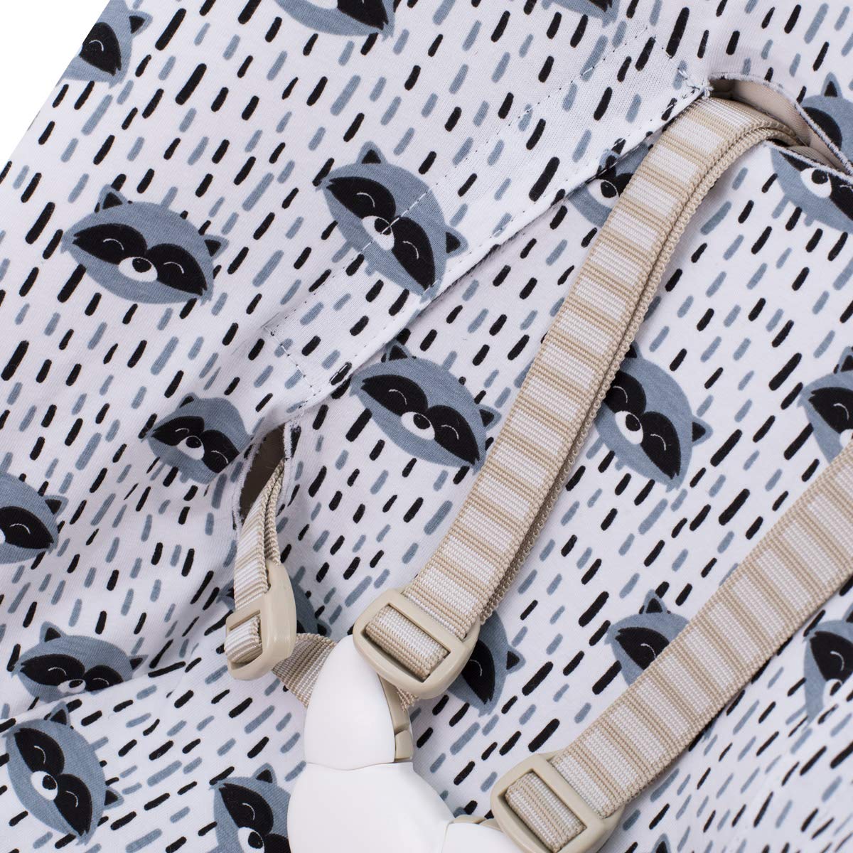 JYOKO Kids Funda de Algodón Compatible con Stokke Newborn (Raccoon)