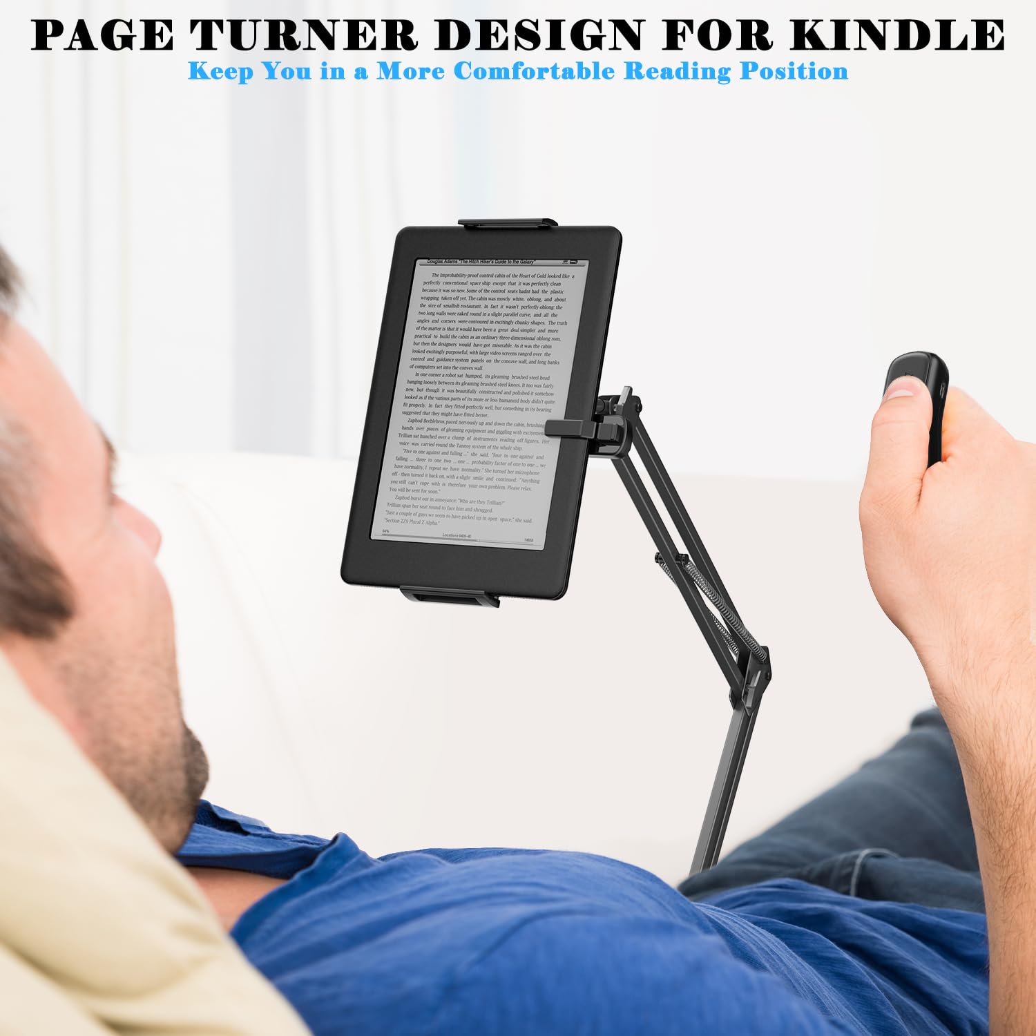 Telecomando per Kindle 2024 del Lettore di Pagine Elettroniche,Progettato per Kindle con Diverse Spessore di Custodie, Compatibile Anche con Smartphone e Tablet.