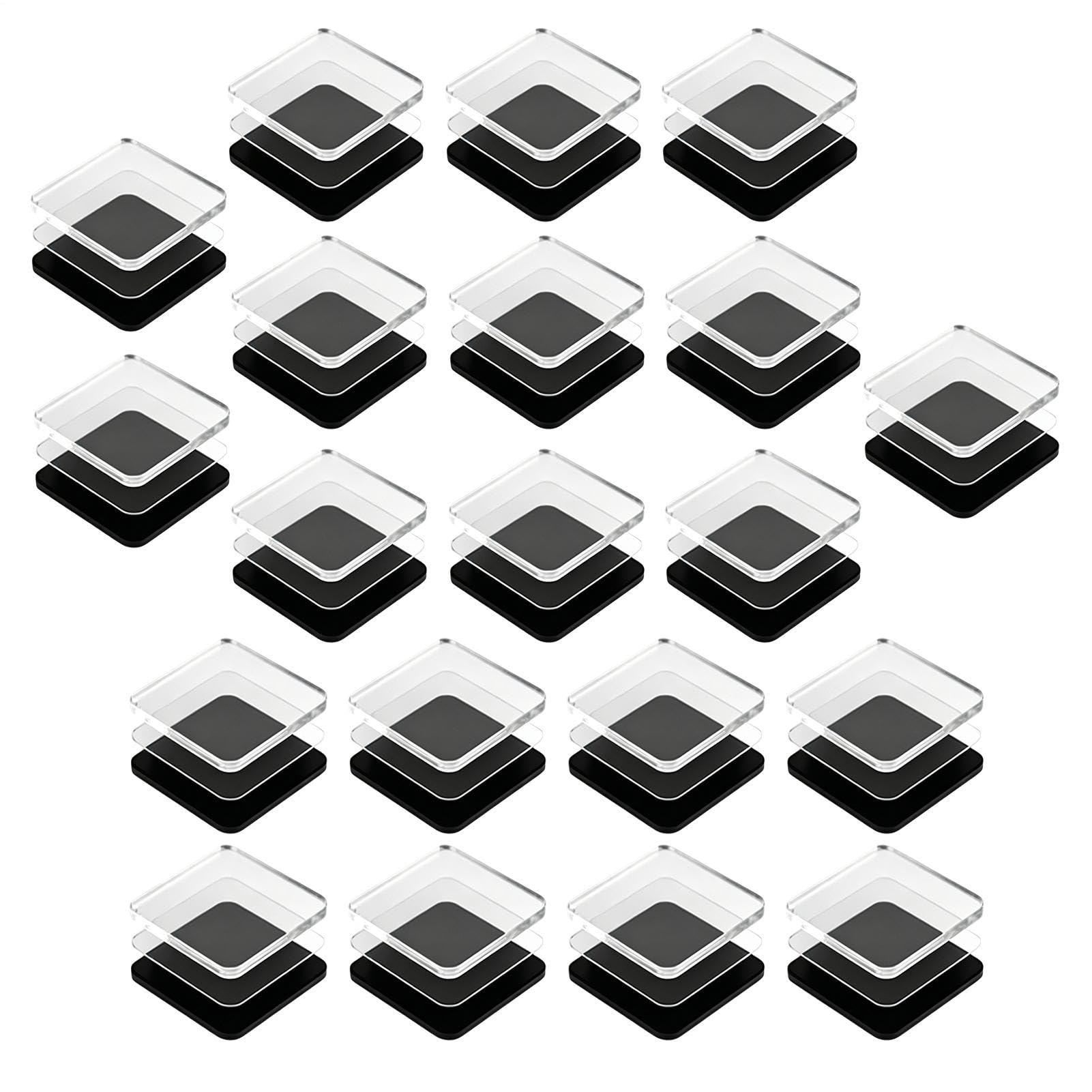 Kit d'aimants acryliques pour fixer sans masquer vos photos sur le frigo