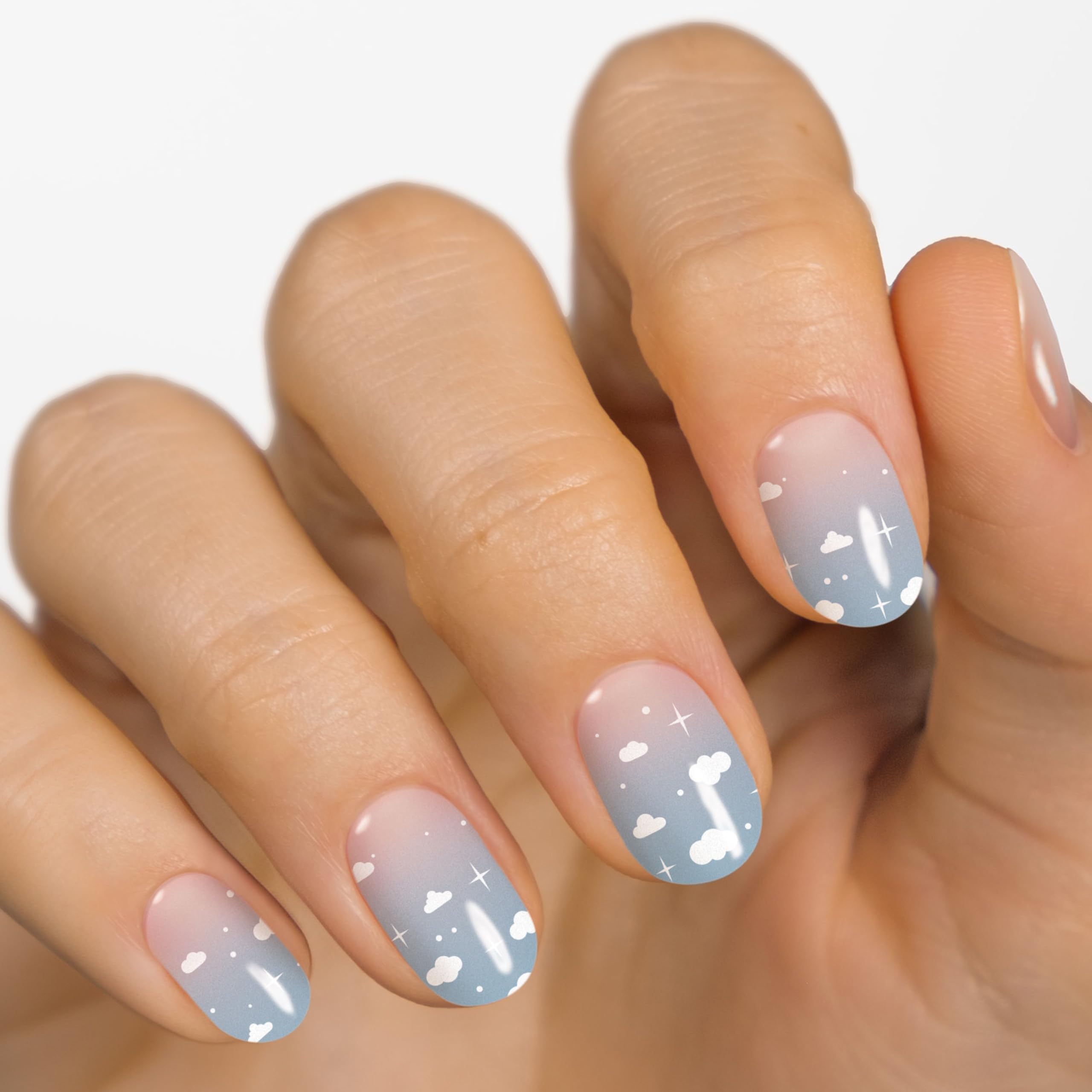 MOYOU LONDON Semi Cured Gel Nail Strips - 20 Pcs. Nail Wraps for Salon-Quality Manicure - Works with Any UV Nail Lamp - Easy to Apply, Trim, & Remove Gel Nail Stickers - Image 2