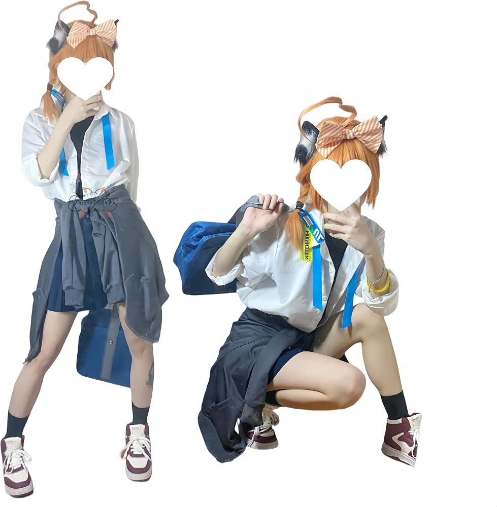 美甘ネルコスプレ　ウィッグ靴付き Amazon.co.jp: [COMICOBB] 美甘ネル 制服 コスプレ衣装/靴/ウィッグ