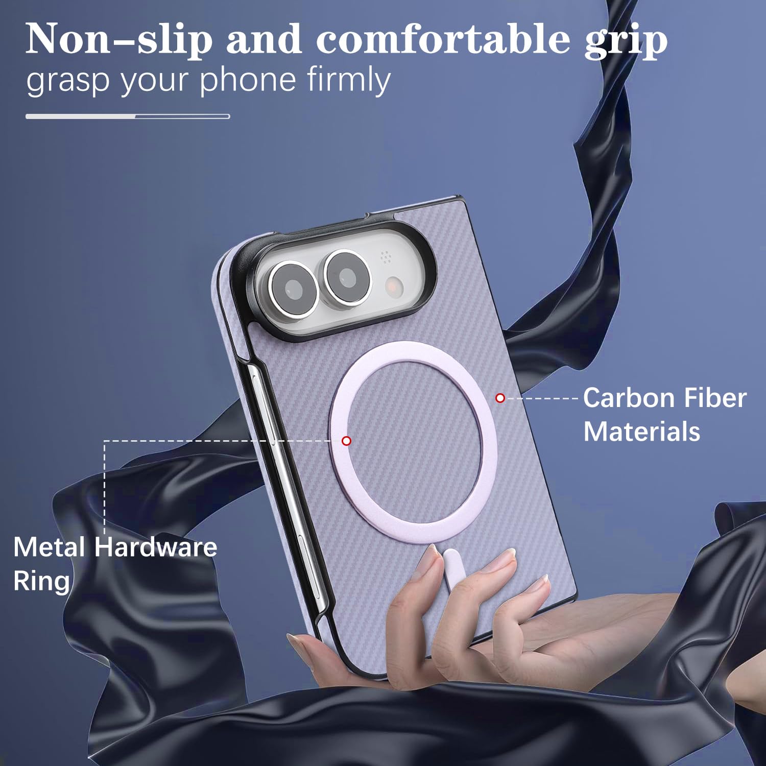 Skórzane etui do iPhone'a Duo, obsługuje bezprzewodowe eleganckie
