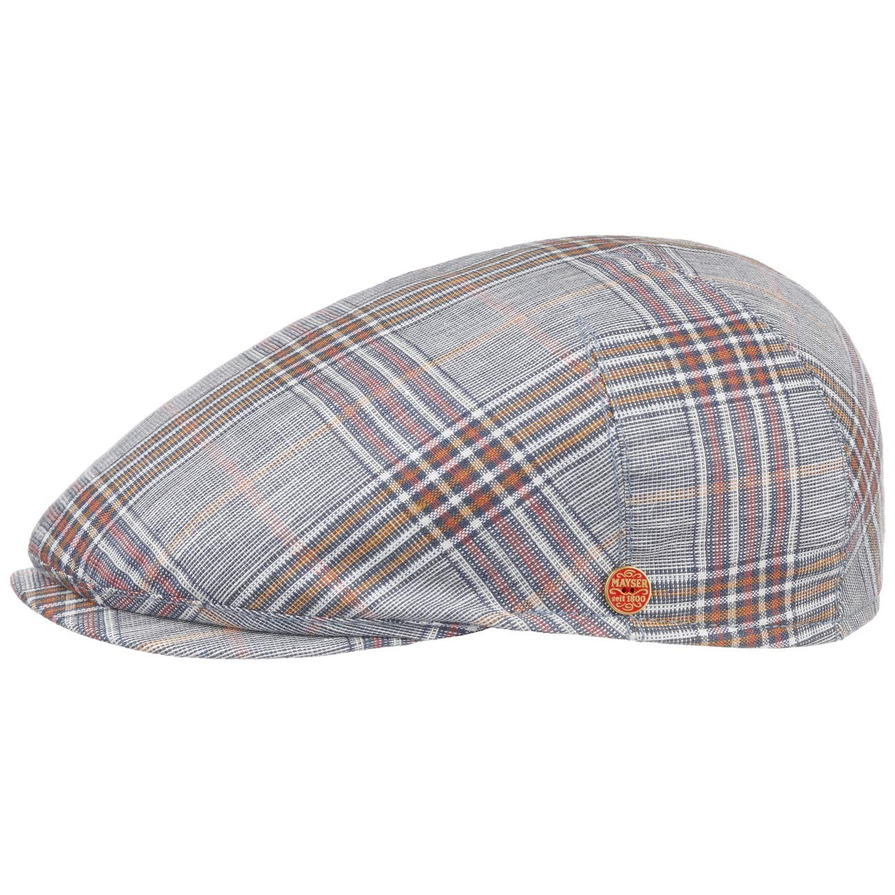 MAYSER Coppola Delian Uomo Con Protezione UV 80 - In Cotone E Lino, Made In EU, Look Denim