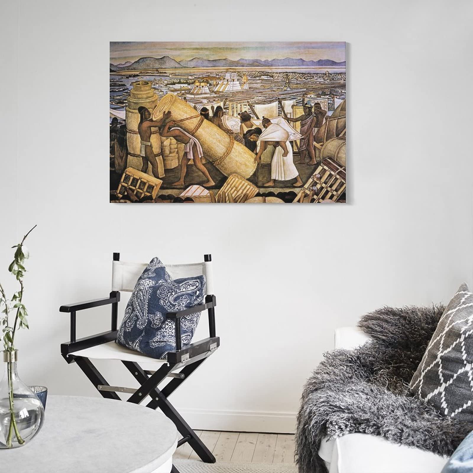 Amazon.co.jp: Diego Riveraディエゴ・リベラ絵画作品『大都会 