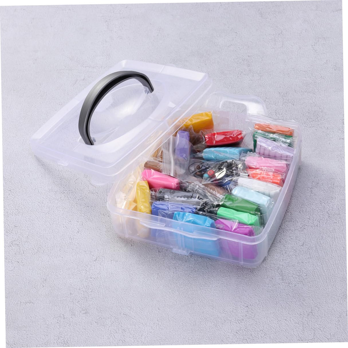 Kit di Argilla Polimerica 24 Colori Morbida Facile da Modellare | Accessori Creativi Inclusi, Blocchi DIY per Bambini, Pvc, Uso Artistico
