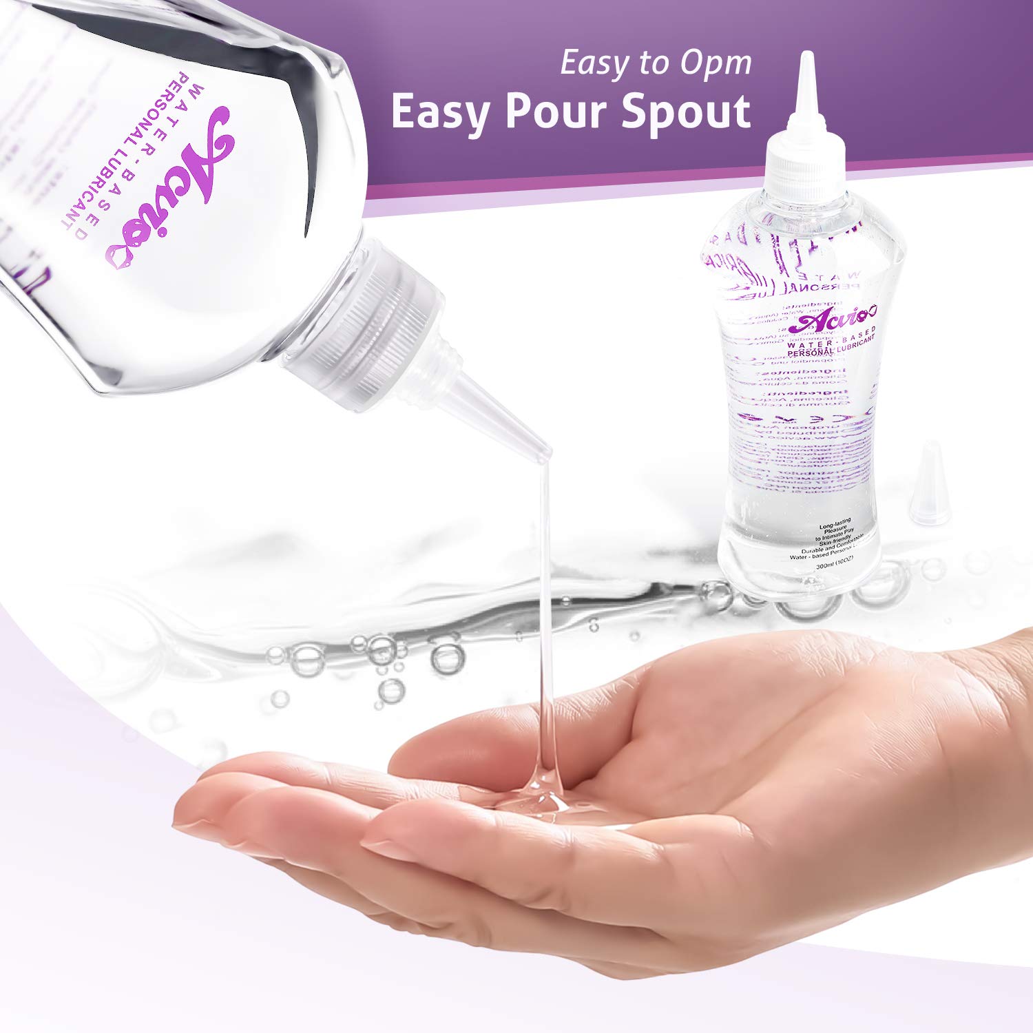 acvioo water based personal lubricant ACVIOO Natural Personal Lubricant,Water-Based, Sex Lube for Women,Men or  Couple,10 OZ : Amazon.com.au: Health, Household & Personal Care main image 0