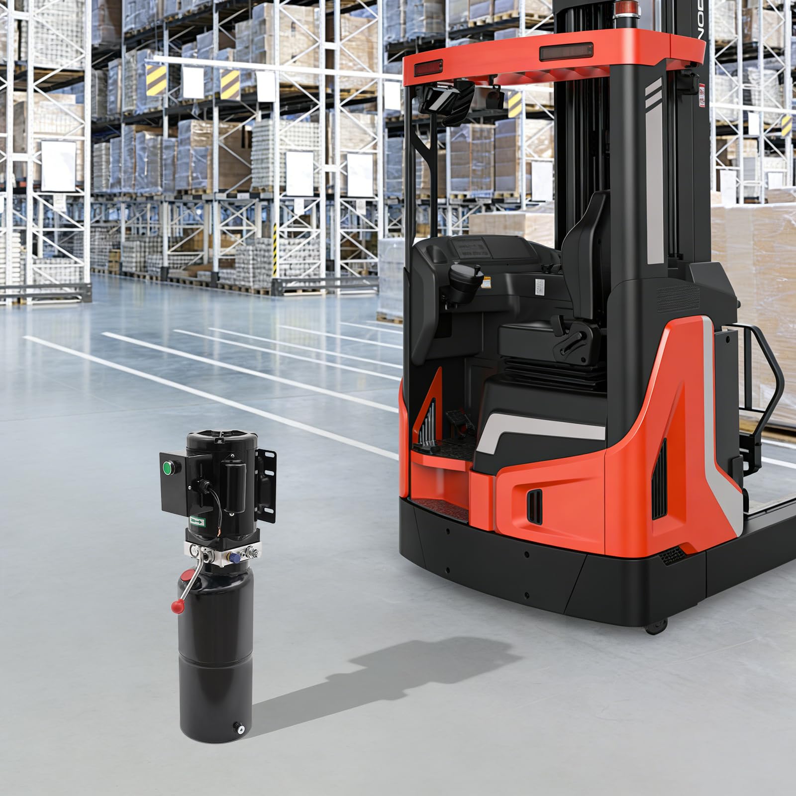 Unidad hidráulica de 10 l, 220 V, 2,2 kW, bomba hidráulica de acción simple, máx. 18 MPa, presión 2850 rpm, 4,6 l/min, flujo de aceite para plataformas elevadoras de coche, camión volquete, elevación