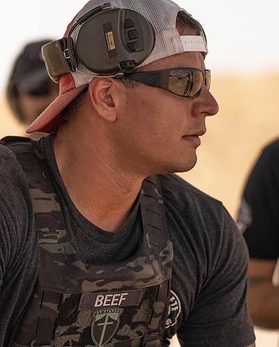 Miniatura 8 de OutLaw Eyewear Fugitive - Lentes de sol tácticos y de aluminio para motocicleta, ANSI Z87.1 Protección contra impactos de EE. UU