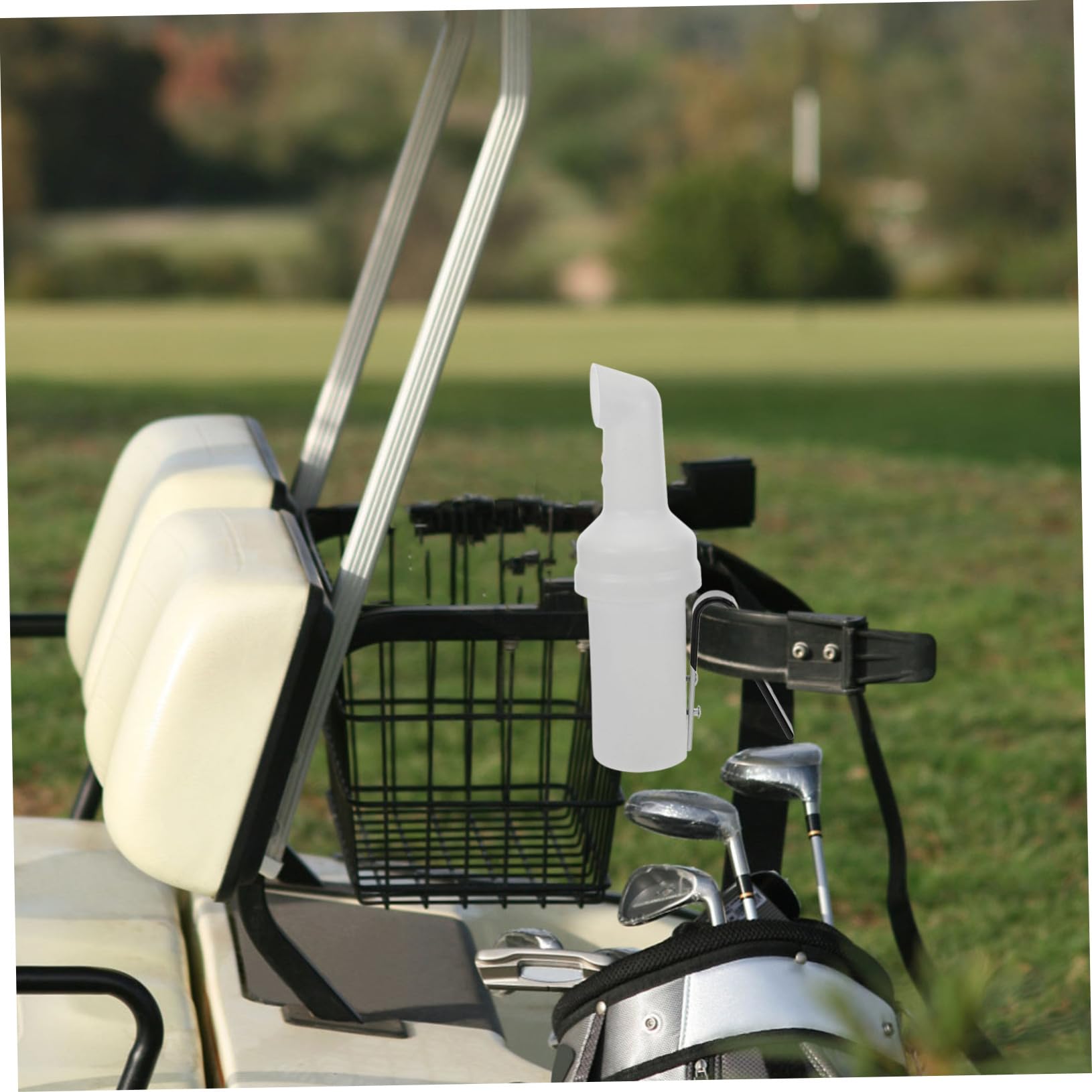 Milisten Golfwagen aus Kunststoff und Einfacher Bedienung Sandflasche mit Großem Fassungsvermögen hängende Sandflasche für Golfwagen zum Golfspielen