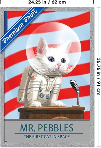 Miniatura 7 de Trends International Fallout 4 - Póster de pared de Mr. Pebbles - El primer gato en el espacio, 14.725 x 22.375 pulgadas, sin marco prémium