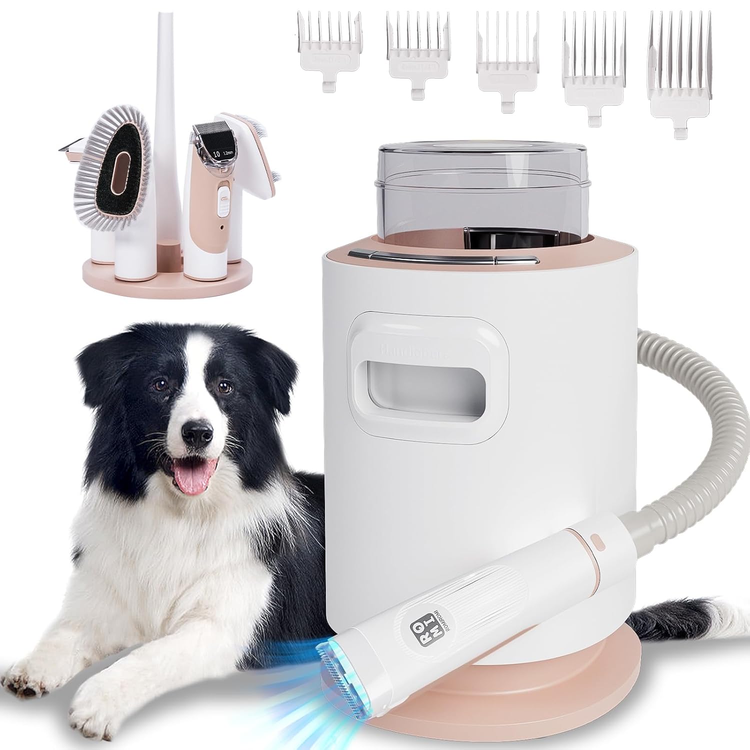 Dog Vacuum Grooming Kit – 3 Adjustable Suction Levels (2500PA/6000PA/10000PA), Ultra Quiet 45dB, 5-in-1 Portable Pet Hair Vacuum with Grooming Tools, Pet Grooming Vacuum for Dogs & Cats Dog Vacuum Grooming Kit – 3 Adjustable Suction Levels (2500PA/6000PA/10000PA), Ultra Quiet 45dB, 5-in-1 Portable Pet Hair Vacuum with Grooming Tools, Pet Grooming Vacuum for Dogs & Cats