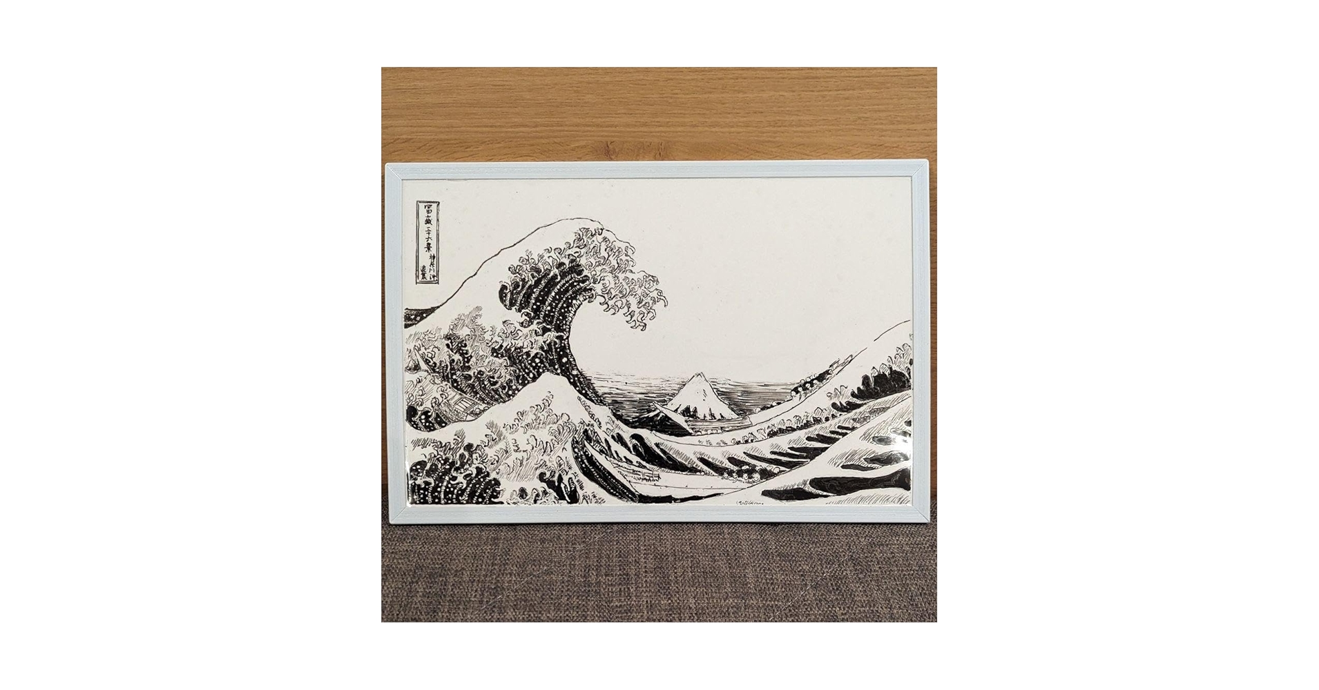 ホワイトボードアート　北斎　冨嶽三十六景　神奈川沖浪裏 Katsushika Hokusai（葛飾北斎） 葛飾北斎「富嶽三十六景 神奈川