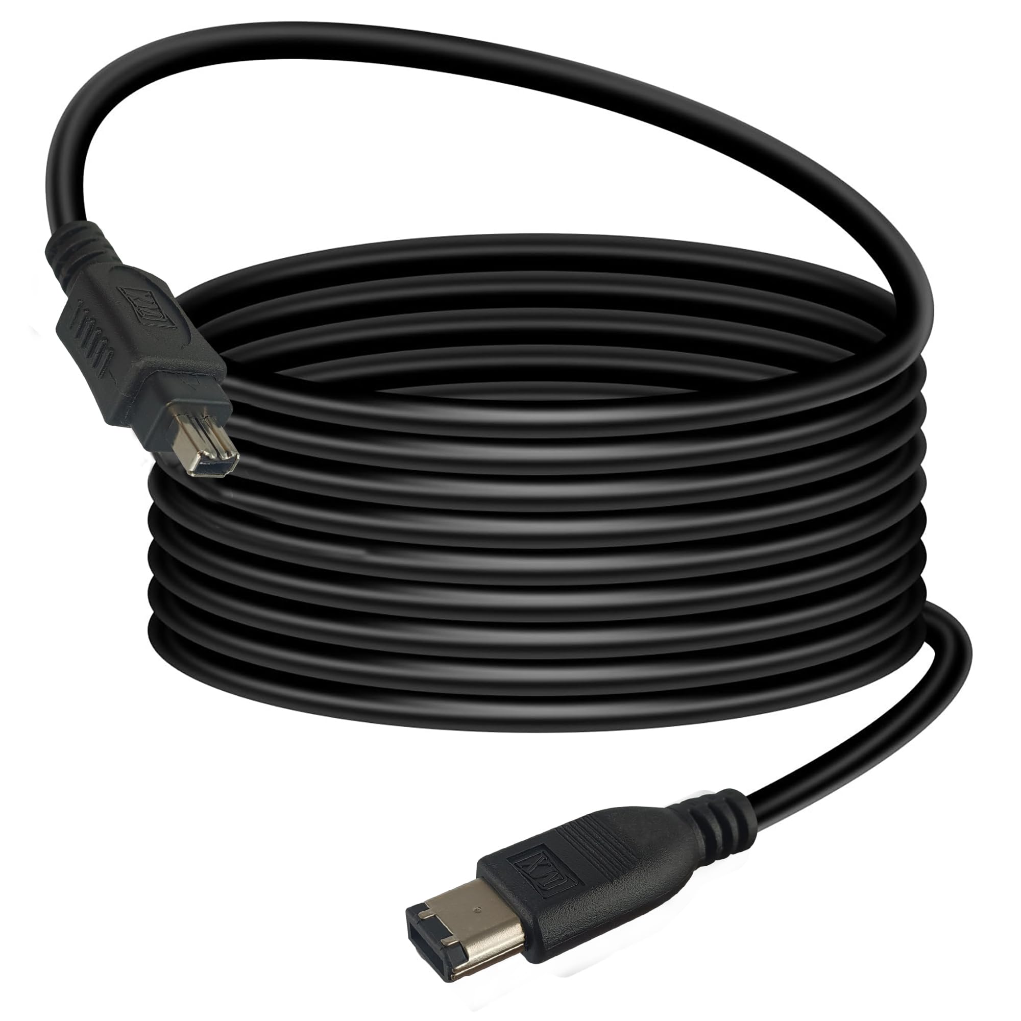 MX IEEE 1394 FireWire 400 Cable — 4-Pin Male to 6-Pin Male, 1.5m High-Speed Data Transfer Cable for Camcorder, Digital Camera, External Hard Drive, Audio Interface, Scanner, Printer