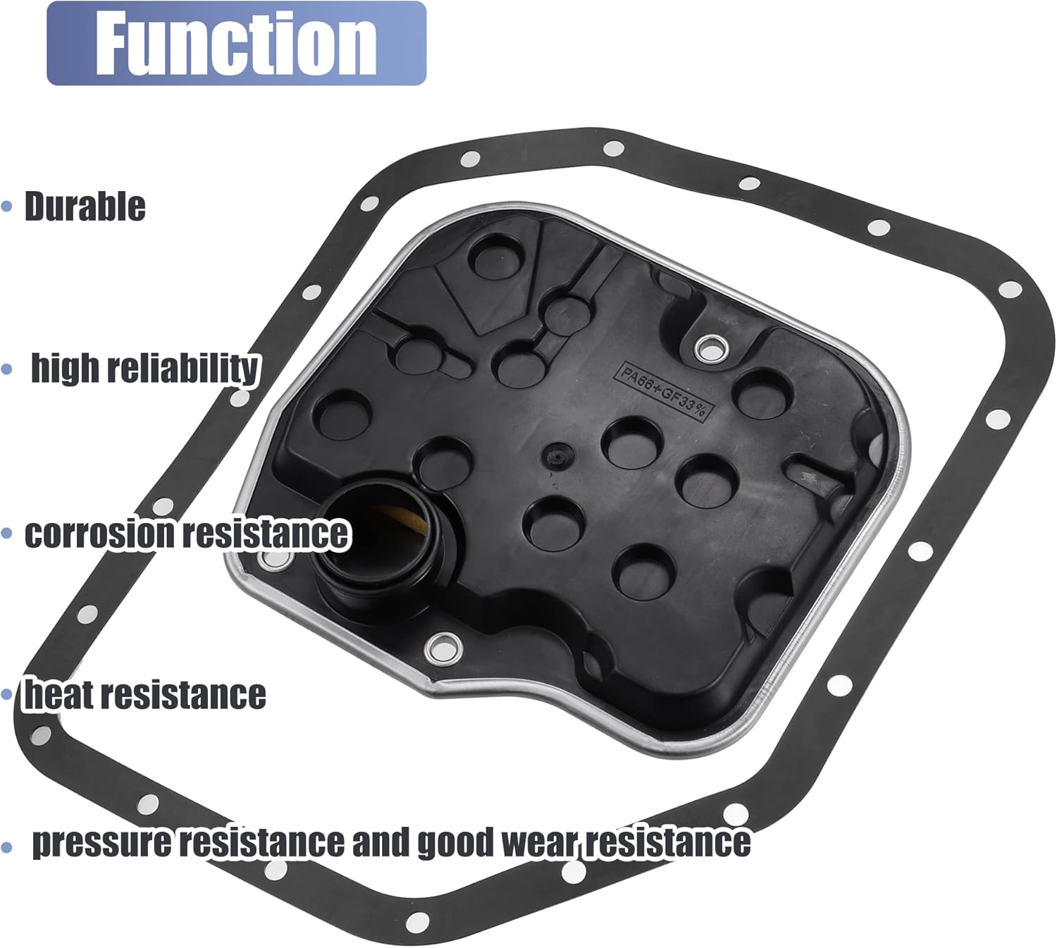 X AUTOHAUX 1 Set 353300W020 353300W021 Transmission Filter Oil Pan Gasket Kit for TOYOTA COROLLA 2009-2013