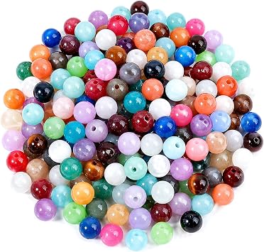 Coloured Round Crystal Spacer Beads for DIY Crafting, 200Pcs