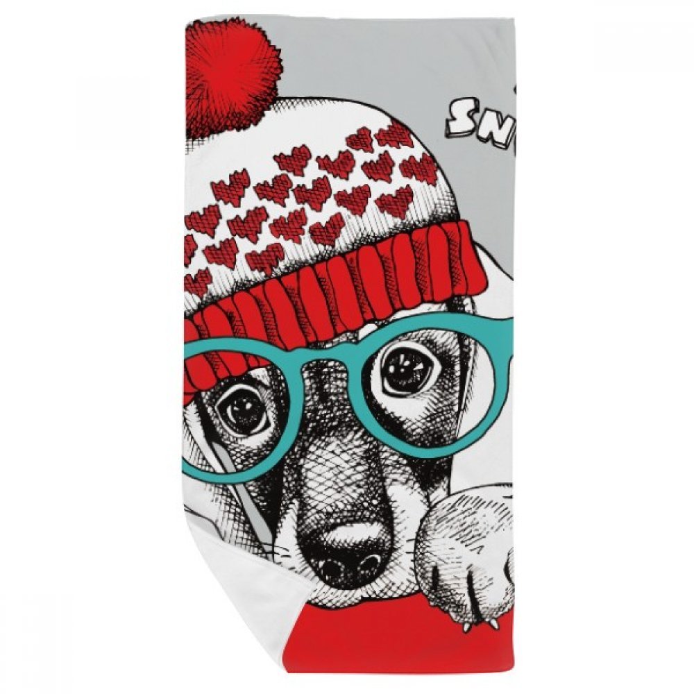 Vêtements pour chien après la pluie avec cette serviette bain doux