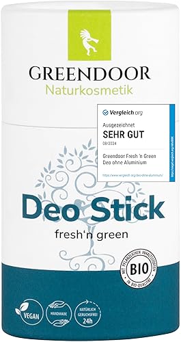 GREENDOOR Deo Stick fresh'n green 50g, festes Deodorant mit frischem