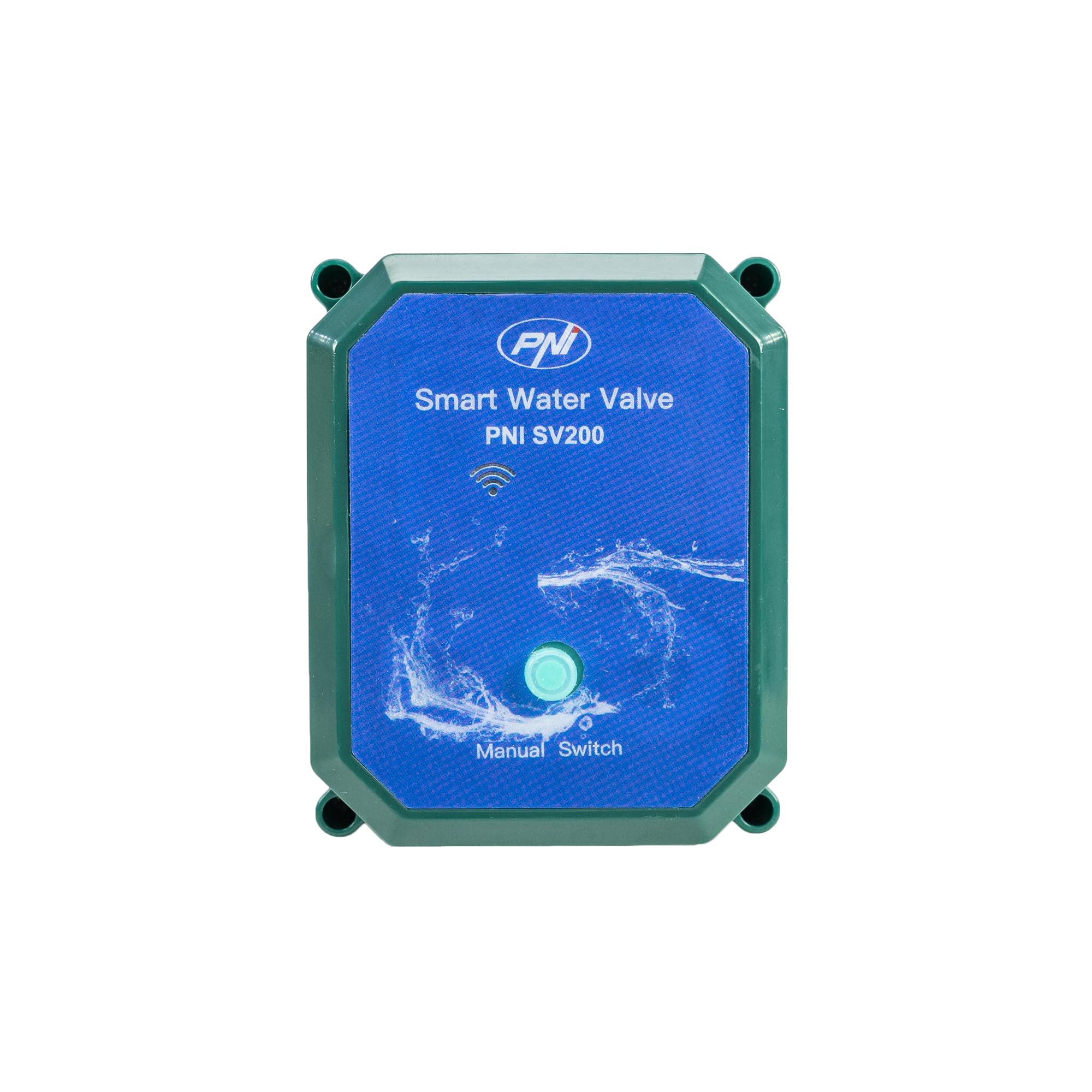 PNI Válvula de agua inteligente PNI-SV200 SV200, conectividad Wi-Fi, IP65, DN20, aplicación Tuya 3/4, compatible con Amazon Alexa y Google Home, color verde