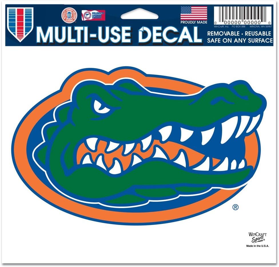 NCAA University of Florida 21336011 Multi-Use Colored Decal, 5" x 6"