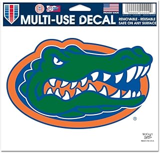 WinCraft NCAA University of Florida 21336011 Multi-Use Colored Decal, 5" x 6"