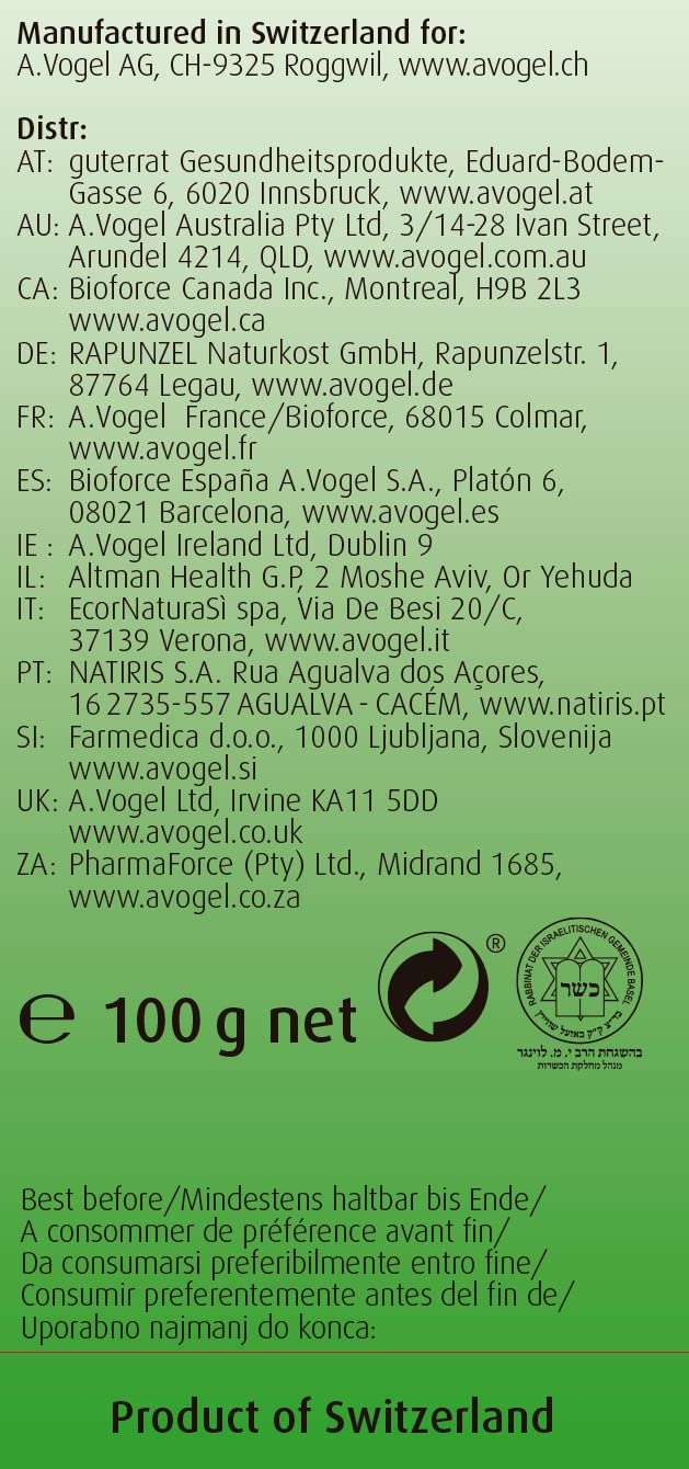 A.Vogel Santasapina Bonbons Caramelos con Extracto de Yemas de Abeto para la Garganta, Miel Pura y Jugo de Pera, 100 Gramos
