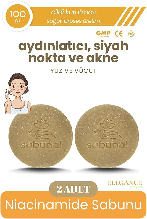 Niacinamide Sabunu 2 ADET - Gözenek ve Aydınlık Cilt Bakımı