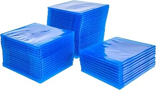 MediaRange Blu-ray-Leerhülle für 1 Disc, 7mm, Blau, 50er-Pack