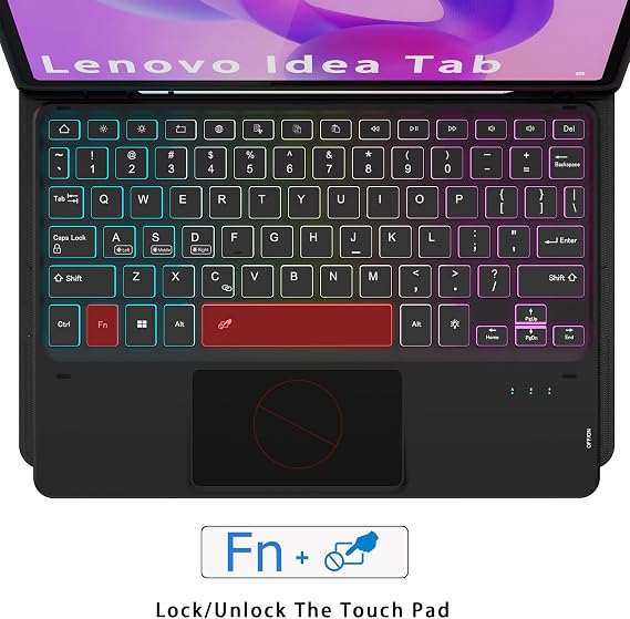 for Lenovo Idea Tab 11-inch 2025 Keyboard Case with Trackpad and Backlit