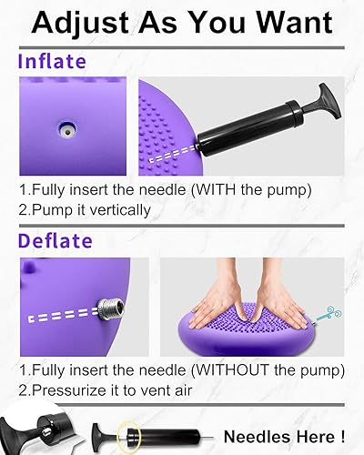 Miniatura 5 de Cojín Tambaleante Tumaz - Asiento Móvil para Mejorar la Postura al Sentarse y Mantenerse Concentrado para Niños con Necesidades Sensoriales, Disco