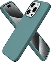 Vista 40 de ORNARTO Funda compatible con iPhone 15 Pro de 6.1 pulgadas, silicona líquida de 3 capas cubierta completa de goma de gel suave, funda protectora