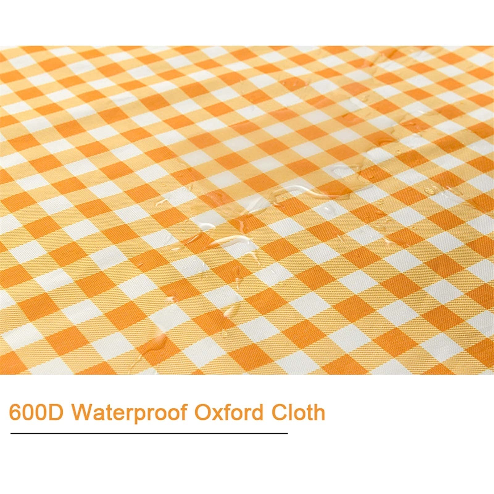 Couverture Tapis de Pique Nique, 200 x 200 cm Imperméable Pliable Nappe Picnic avec Poignée, Natte de Plage pour Camping Jardin Extérieur (Color : Green Grid)