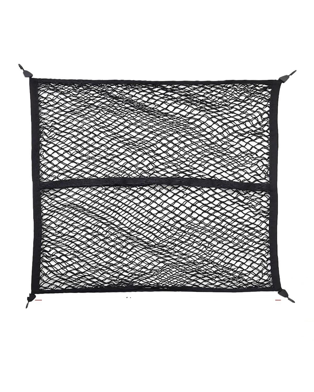 Rete portaoggetti a Doppio Strato per Bagagliaio Posteriore dell'auto, Rete Elastica in Nylon, Organizer per riporre Oggetti, Rete Elastica per riporre Oggetti (Doppio Strato)