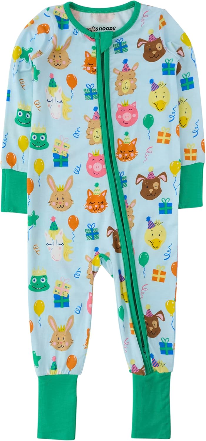 Unisex Baby Viscose from Bamboo Convertible One Piece Pajama