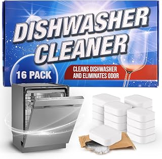 Impresa Dishwasher Cleaner and Deodorizer - 16 Tablets - Eliminates Limescale and Mineral Buildup - Removes Unwanted Odors - Compatible with Most Dishwashers - Fresh Scent